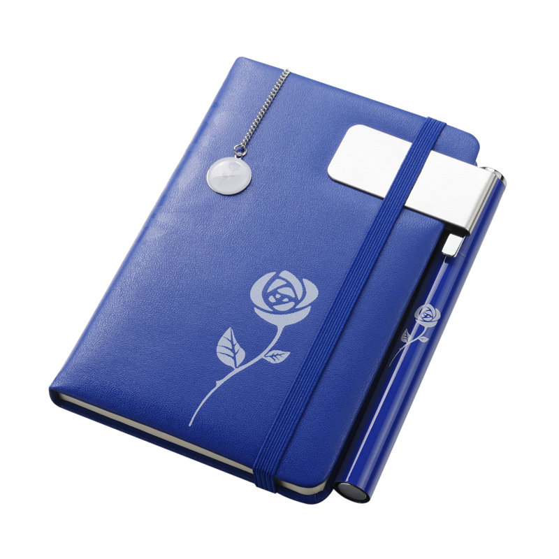 hOLI 创意家居礼品NANV系列可定制不锈钢铜水晶胶PU一笔一本一签 NN33