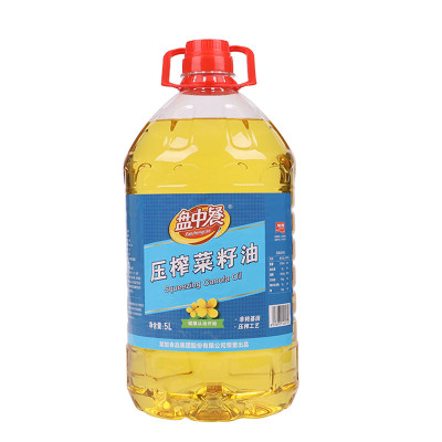 加加 盘中餐压榨菜籽油5L