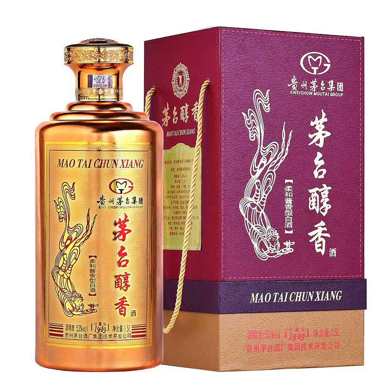 贵州茅台集团 茅台醇香酒珍藏级1949 53度 单瓶礼盒装白酒1.5L 酱香型