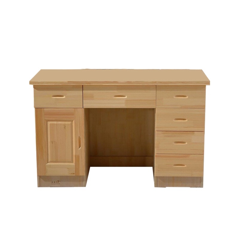 [万保] 电脑桌 松木书桌 电脑桌 木质现代简约单人办公桌