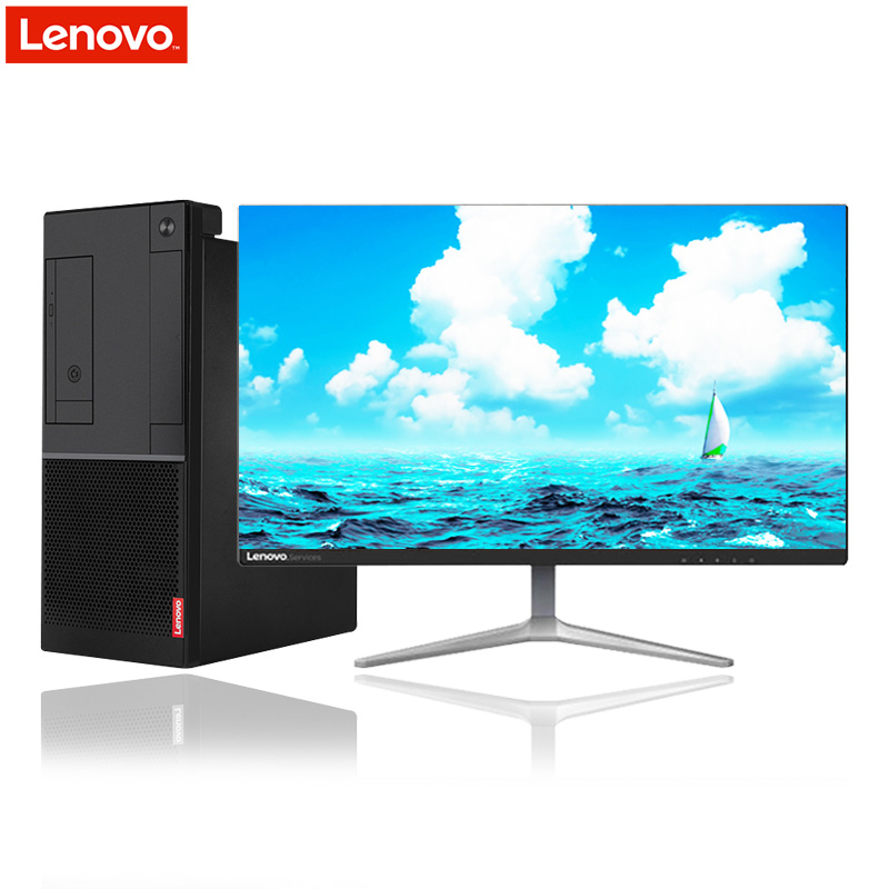 联想(lenovo)扬天A6860t台式电脑 23.8英寸窄边双超屏(I5-7400 8GB 2TB+256G固态 2G独显 Rambo光驱 W10H)