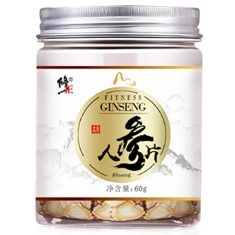 修正 长白山人参片 60g/罐