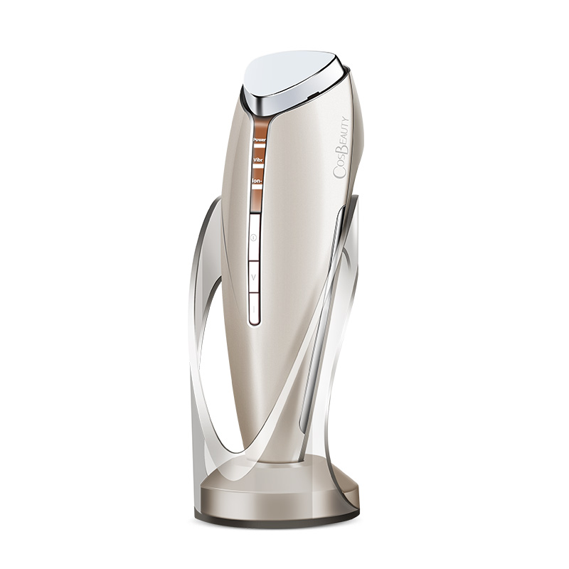 可思美(CosBeauty)离子家用焕肤仪洁面仪冷热毛孔清洁嫩肤导入仪 香槟金