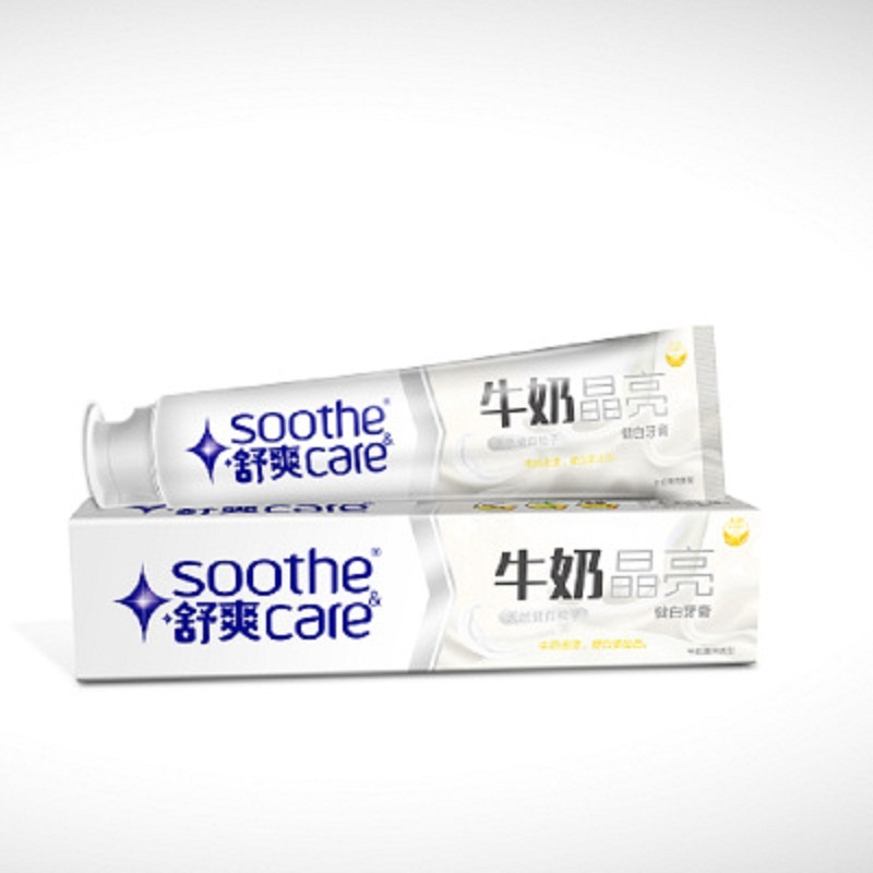 舒爽(soothe care) 牛奶晶亮健白牙膏(牛奶薄荷香型)185g (单位:支)