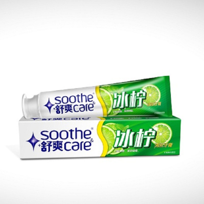 舒爽(soothe care) 冰柠清新牙膏(柠檬薄荷香型)185g (单位:支)