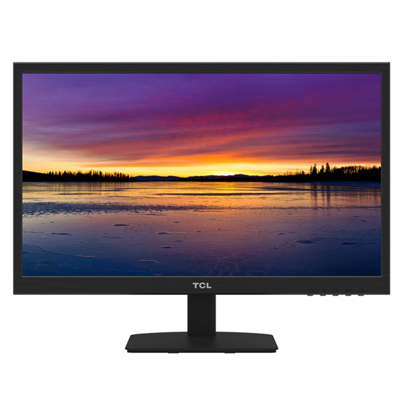 TCL T22M1B 21.5英寸 LED背光节能 家用商务办公支持壁挂电脑液晶显示器VGA 非24 黑色