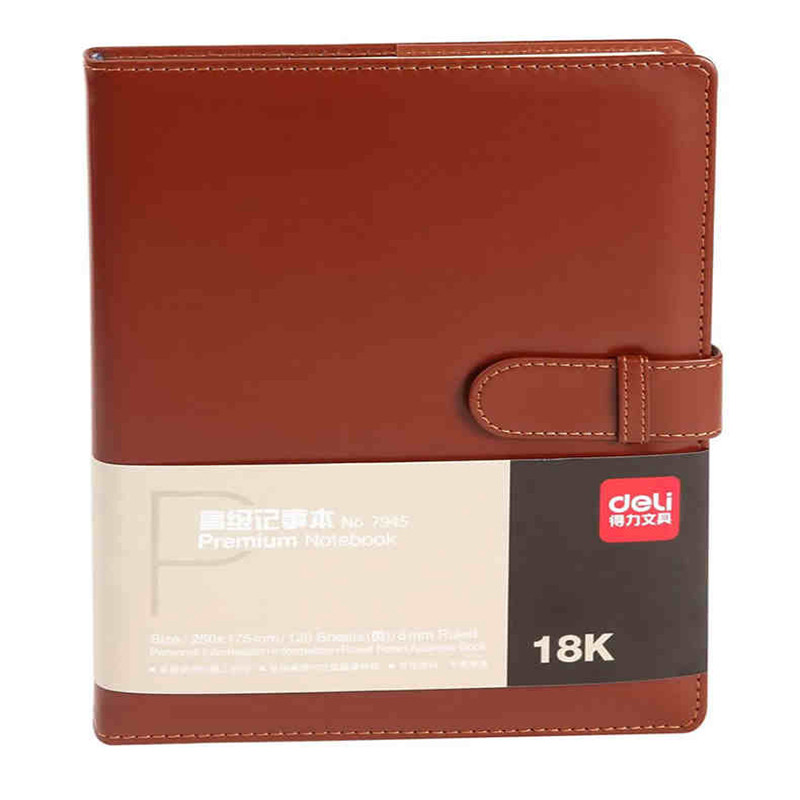 得力(deli)7945 皮面笔记本 120页 18K 单本装 颜色随机(本)deli7945 Y