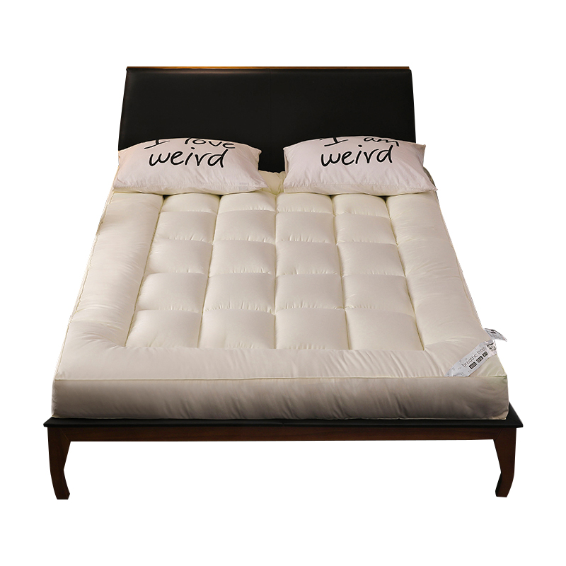 南极人(NanJiren)家纺 简约风纯色可折叠羽丝绒立体床垫榻榻米床垫 床上用品纤维垫被铺垫床褥子春季夏季秋季冬季通用