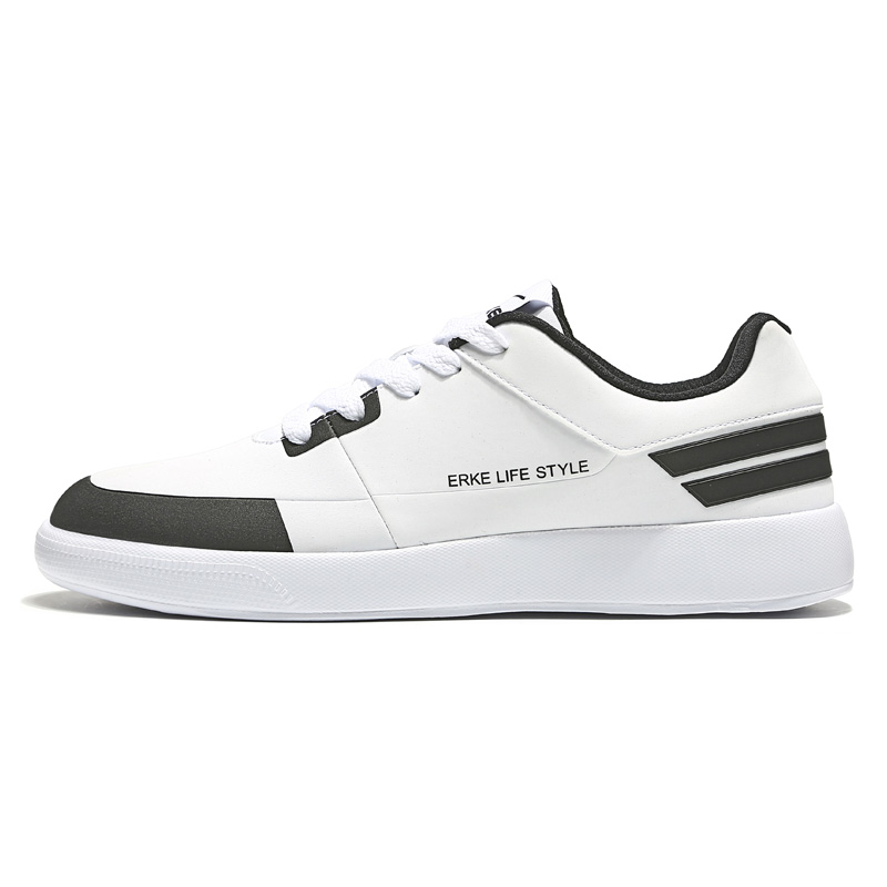 鸿星尔克(ERKE)男鞋休闲鞋秋季新款系带男士板鞋休闲运动鞋男低帮耐磨休闲板鞋51118301101