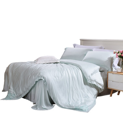 圣之花,SUN FLOWER富安娜天丝四件套1.8m床单被套1.5m夏季床上用品夏双人精灵