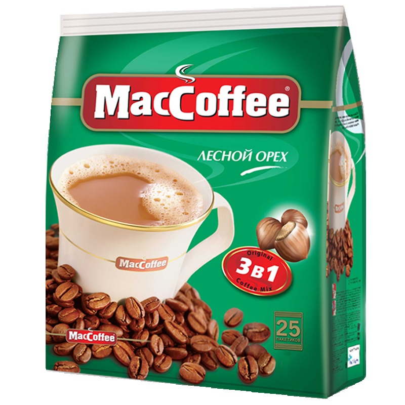 美卡菲（MacCoffee）3合1即溶咖啡 榛子味450g （18g*25包）马来西亚进口