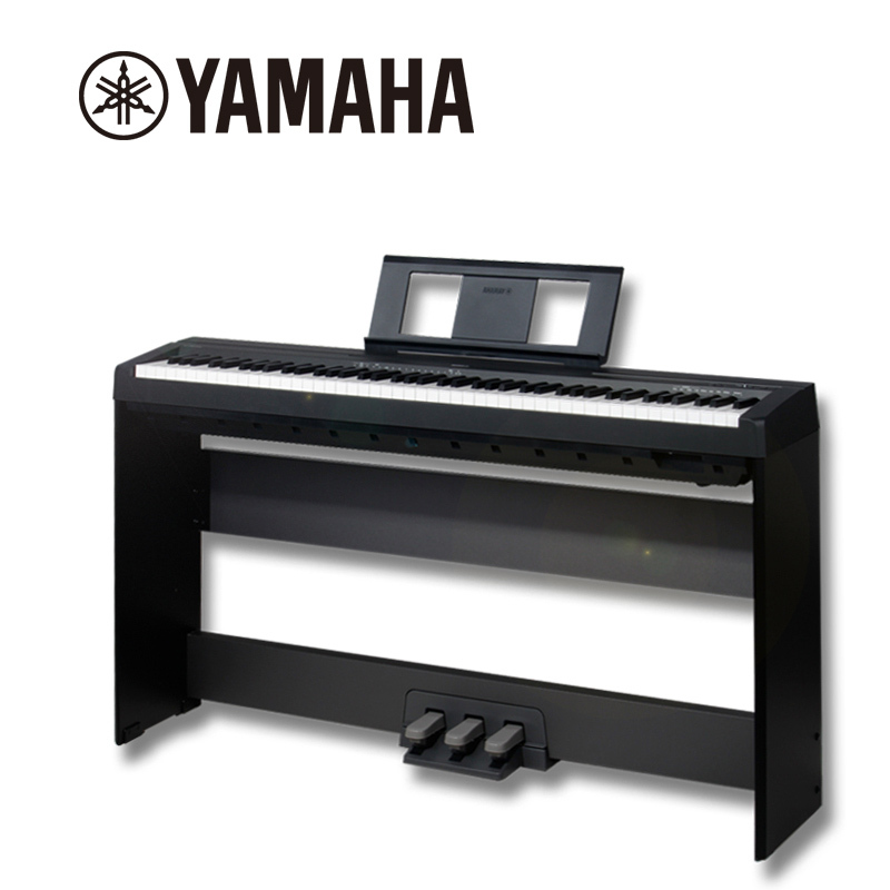 雅马哈(YAMAHA)专业88键重锤成人入门初学智能P95升级 P-48B套餐(主机+木架+三踏板+双人琴凳)