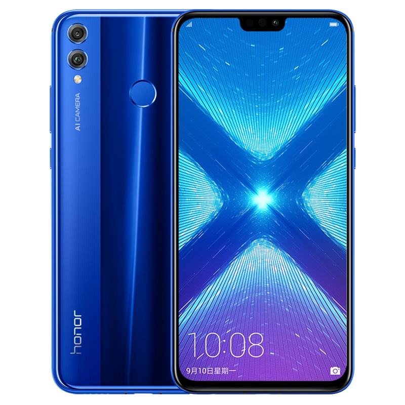 华为/荣耀(honor) 8X 4GB+128GB 魅海蓝 移动联通电信4G 双卡双待 91%屏占比 2000万AI双摄全面屏手机