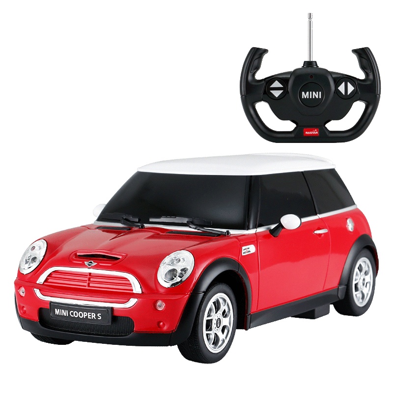 星辉(rastar)宝马mini电动遥控车儿童玩具1:14遥控汽车模型21800红色