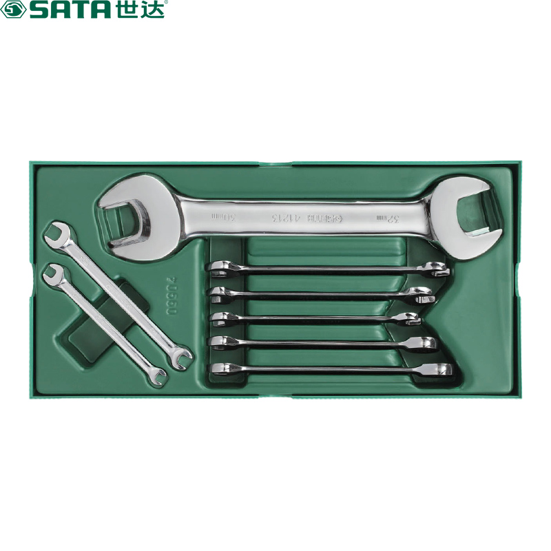 世达(SATA) 工具托组套-10件双开口及两用扳手 09904 (单位:套)