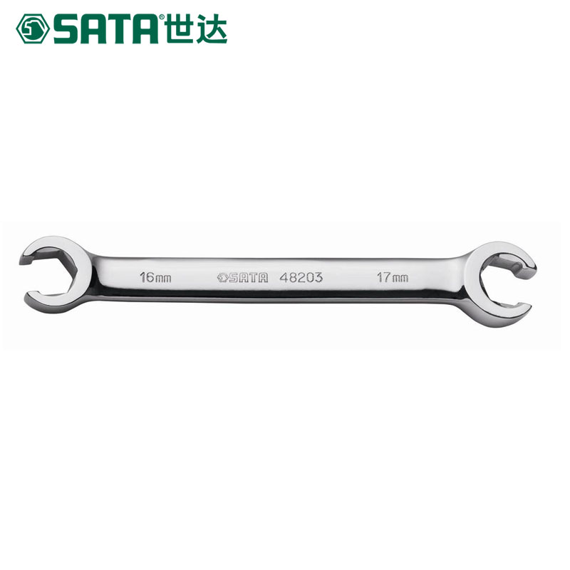 世达(SATA) 全抛光油管扳手 9*11MM 48201 (单位:把)