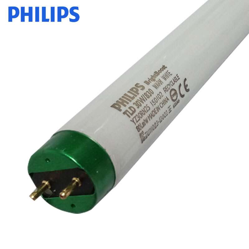 飞利浦PHILIPS T8 三基色荧光灯管 18W/865 25根/箱 450mm（含针） 1根