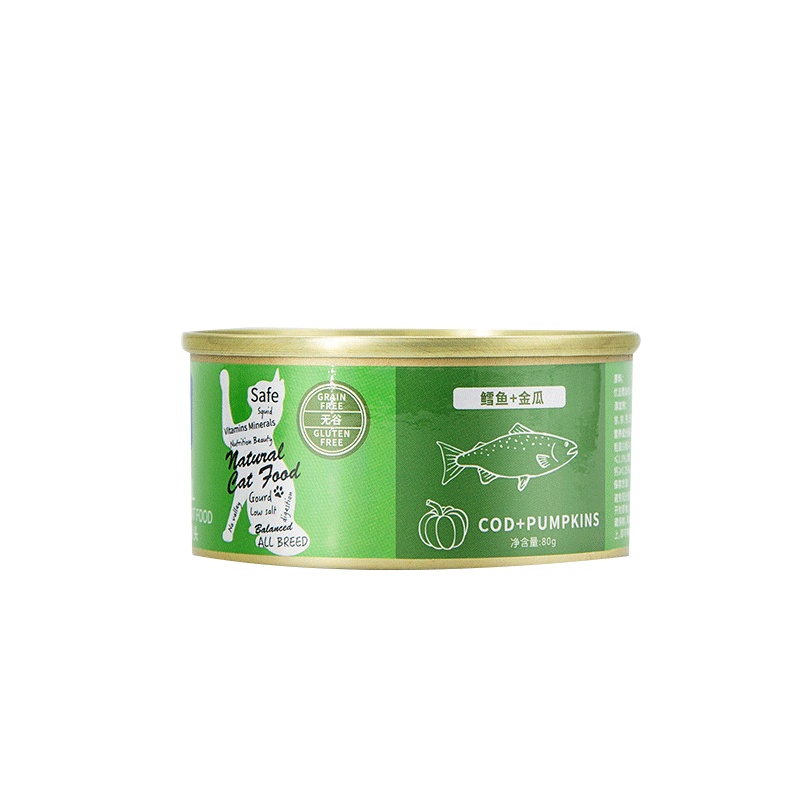英国普宠（GENERAL PET）鳕鱼金瓜口味猫罐头80g
