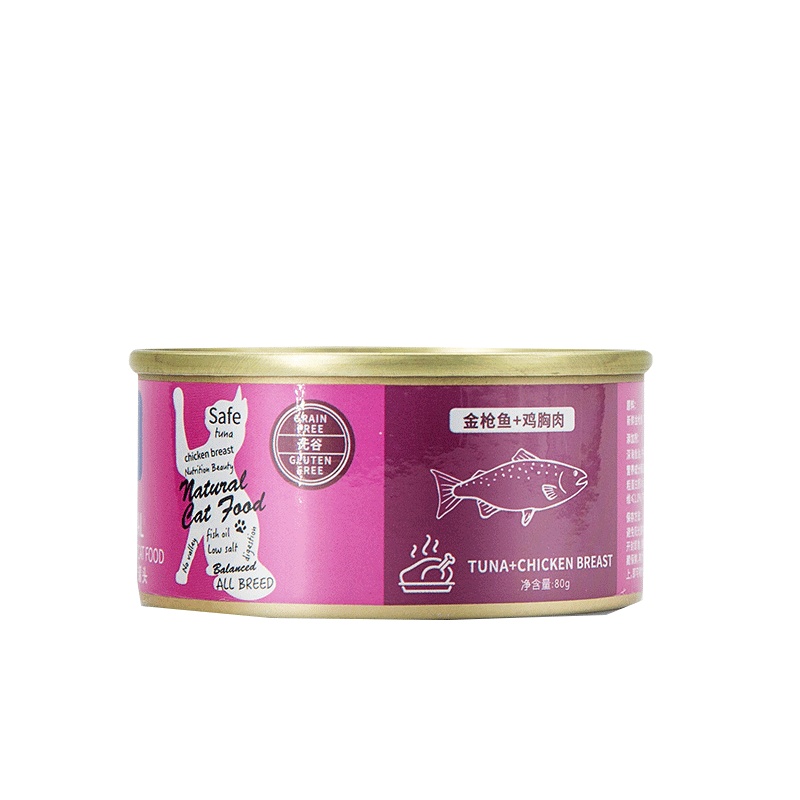 英国普宠（GENERAL PET）金枪鱼鸡胸肉口味猫罐头80g