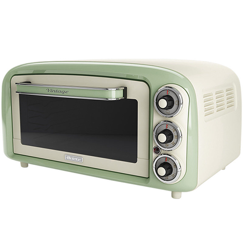 Ariete/阿里亚特979烤箱18升上下管独立控温 专业烘焙 不沾涂层家用多功能电烤箱复古烤箱