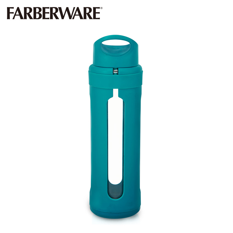 美国生牌Farberware便携大容量水瓶玻璃杯运动水杯男学生随手杯创意
