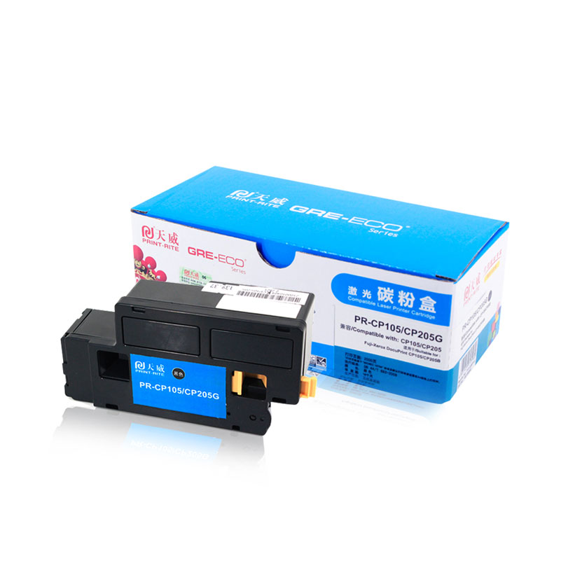 【精选】天威 CP105 BK 粉盒 黑色 适用XEROX DocuPrint CP105B/CP205/CM205B