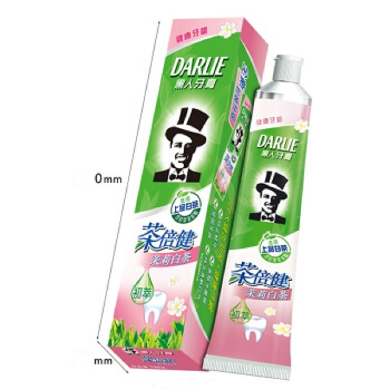 黑人（DARLIE）茶倍健牙膏新款装 新包装 清新口气防蛀健齿新款（茉莉白茶）