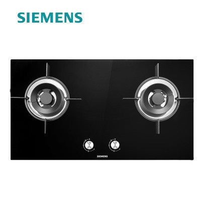西门子(SIEMENS)嵌入式燃气灶JZT-ER7EA23SMP 钢化玻璃面板4.2大火力双眼灶具(天然气)