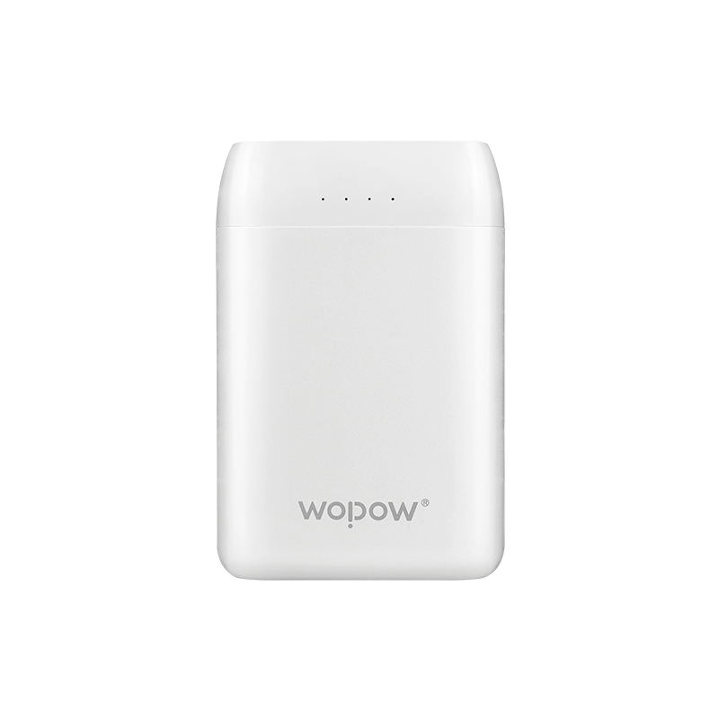 沃品(wopow)充电宝10000毫安大容量手机通用安卓苹果便携移动电源 白色(10000毫安)