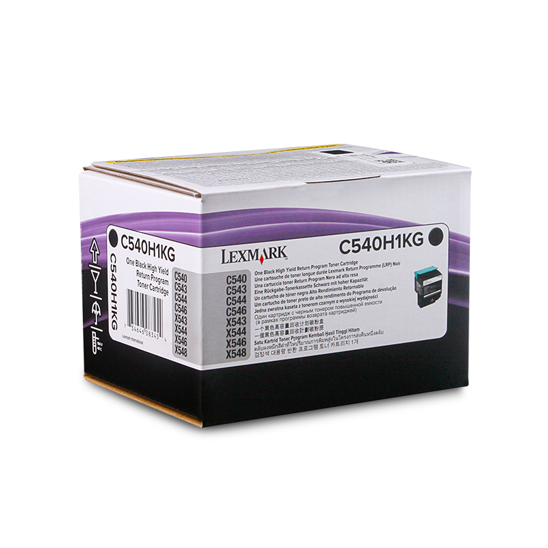 利盟X/C543/544/546/548/540/dn/de/dtn/dte/n高容量黑色碳粉盒墨盒C540H1KG
