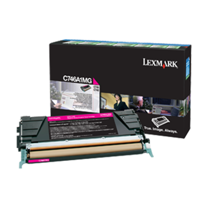 [精选]利盟Lexmark C746/C748彩色激光打印机一体机复印机高容量红色墨粉碳粉C746A1MG