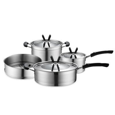 德世朗日耳曼公爵套装C DFS-TZ037C 钢铝钢复合底通用型 锅具四件套