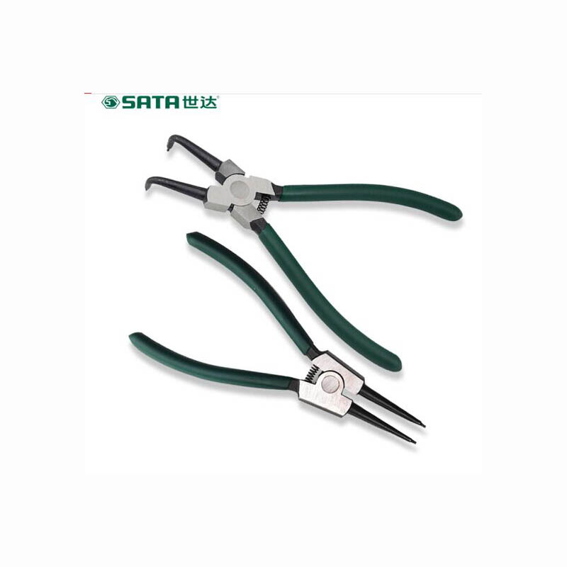 世达(SATA) 德式穴用曲口卡簧钳 5寸 72041
