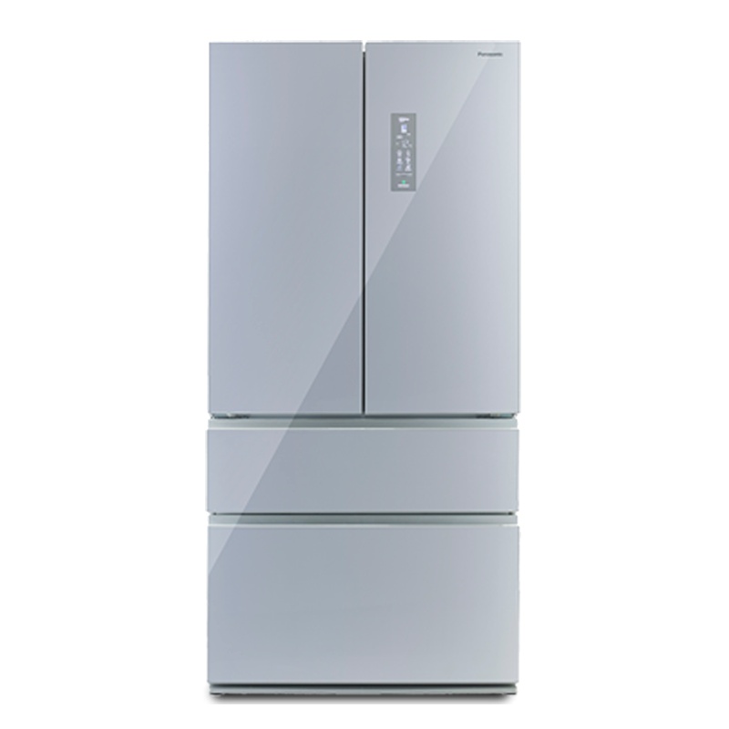 松下(Panasonic) NR-EW61TG1-S 618升 多门冰箱 风冷无霜 银离子变频节能 家用电冰箱 银色