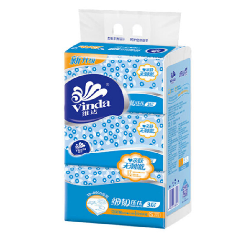 LTSM 维达(Vinda) 抽纸小规格140抽3层婴儿纸面巾抽取式面巾纸细韧压花纸抽家庭装家用面纸
