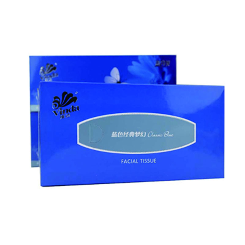 LTSM 维达V2046B 蓝色经典梦幻2层面巾纸抽纸盒装200抽