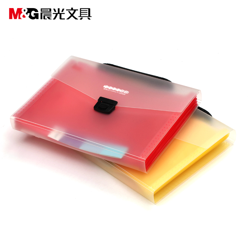 晨光文具 AWT90929 风琴包 手提12页a4文件夹资料包学习用品