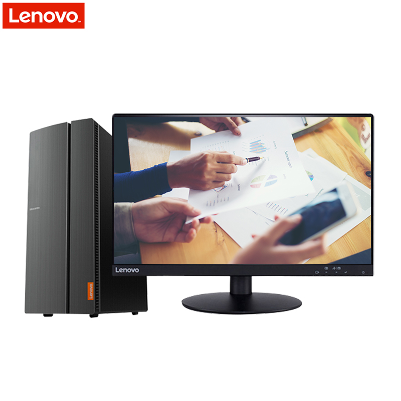 联想(Lenovo)擎天T510A-15 商务办公台式电脑 21.5英寸双超屏(G5400 4GB 1TB 集显 无光驱 W10H)