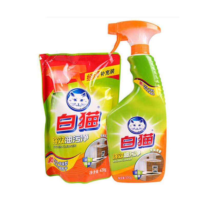 白猫 油污净500g+420g(单位:组)
