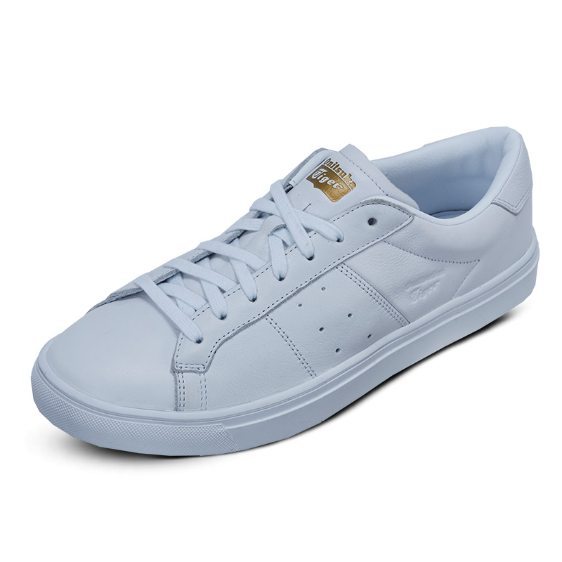 李宇春同款Onitsuka Tiger/鬼塚虎情侣款休闲小白鞋LAWNSHIP 2.0 D715L-0101