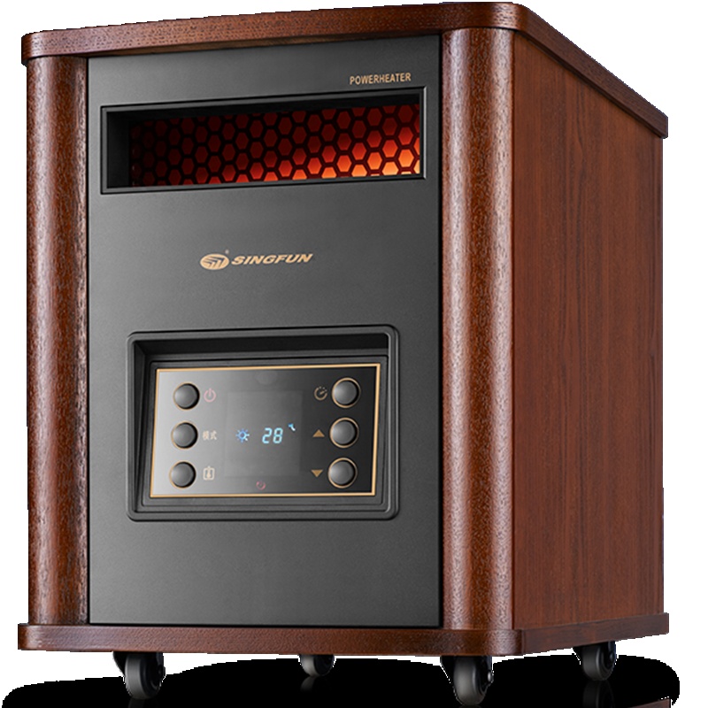 先锋(SINGFUN)取暖器HF413QL-18R远程遥控电暖器24小时定时1800W LED显示屏柜式暖炉支持倾倒断电