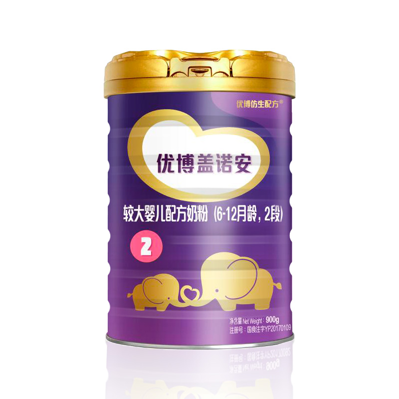 圣元(Synutra)奶粉 法国版优博盖诺安2段900克罐装 婴幼儿奶粉(6-12个月婴幼儿适用)