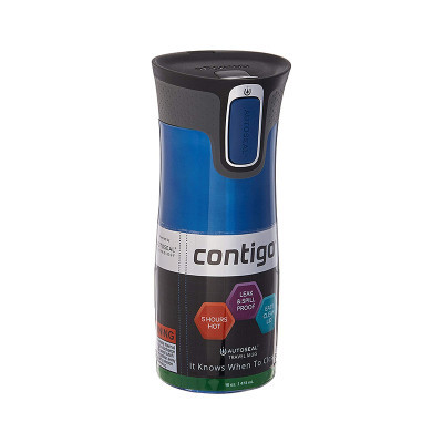 Contigo康迪克 AUTOSEAL WEST Loop 真空304不锈钢旅行马克杯 保温杯 摩纳哥蓝 474ml