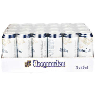 福佳(Hoegaarden)啤酒精酿白啤500ml*24听整箱装啤酒苏宁自营