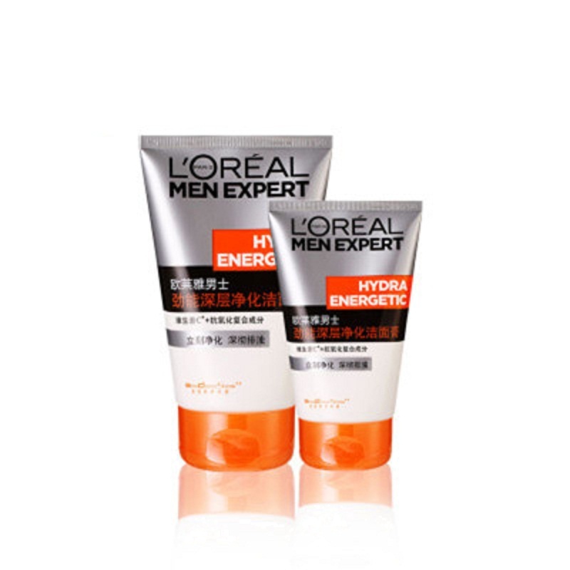 欧莱雅(LOREAL) 男士劲能深层净化 洁面膏 100ml+50ml (单位:支*2)