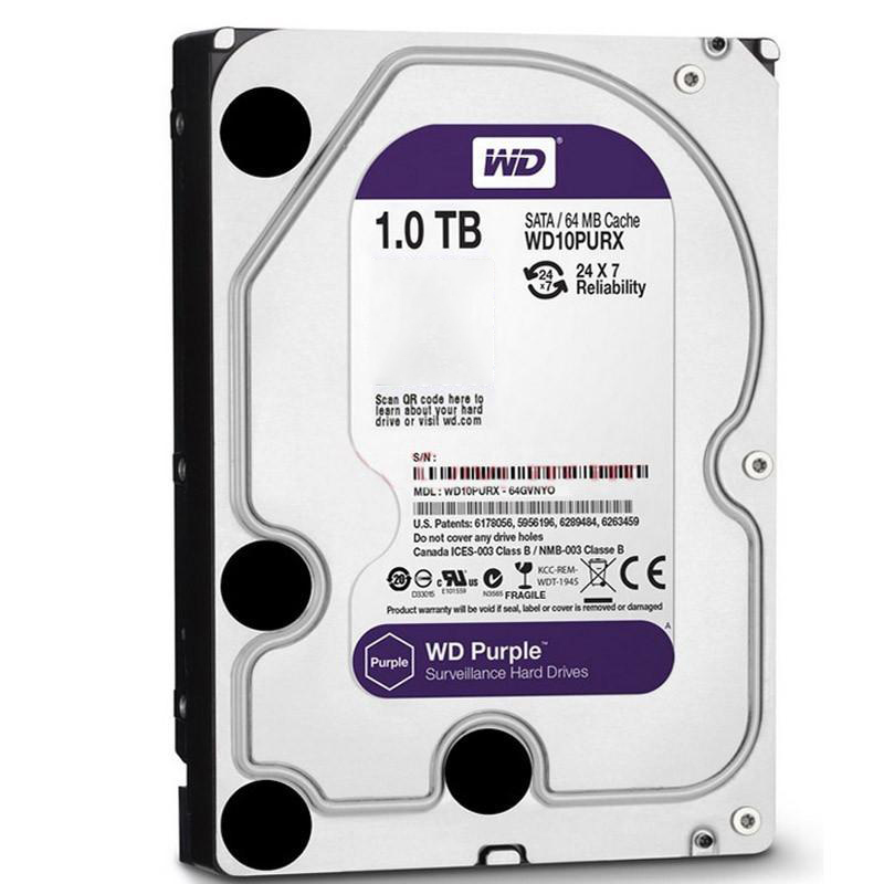西部数据(WD) 紫盘 1TB SATA6Gb/s 64M 硬盘 WD10PURX (单位:个)