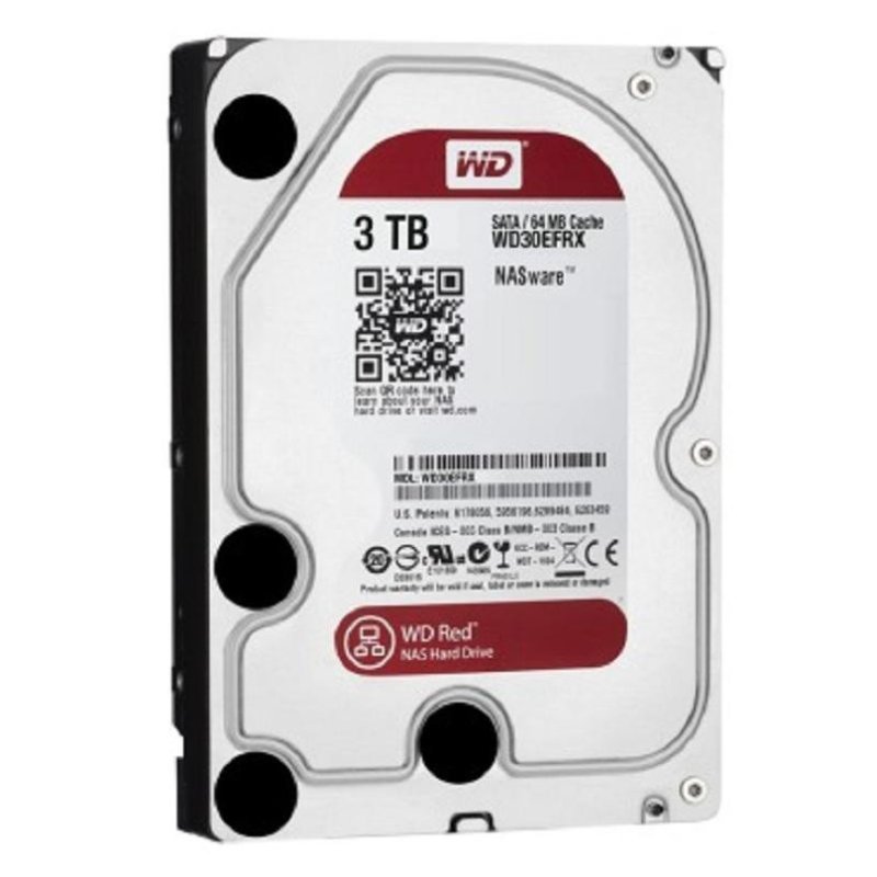 西部数据(WD) 红盘 3TB SATA6Gb/s 64M 储存硬盘 WD30EFRX (单位:个)