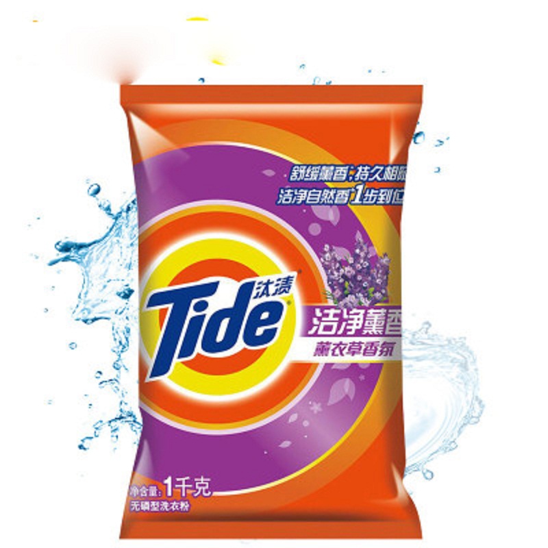 汰渍(Tide) 洁净薰香 洗衣粉 1kg（单位：袋）