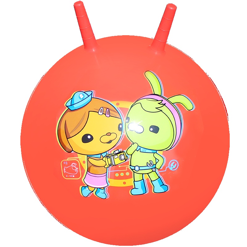 海底小纵队(OCTONAUTS) 儿童玩具球 宝宝跳跳球羊角球45cm(红色 赠充气脚泵)H1007H1