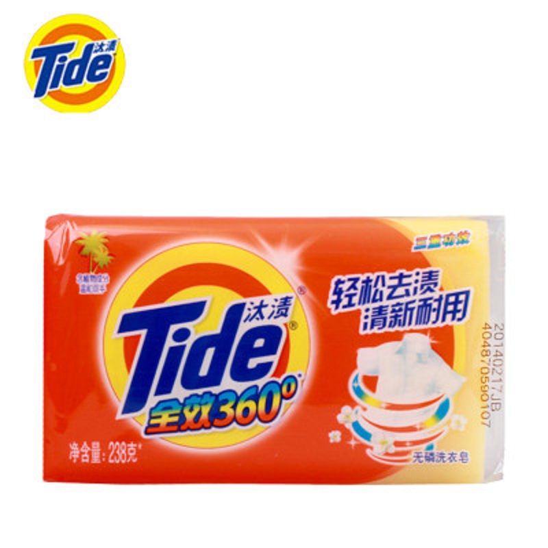 汰渍(Tide) 全效360度 三重功效 洗衣皂 238g(单位:块)